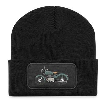 moto - Beanie recyclé à patch - noir - Devant