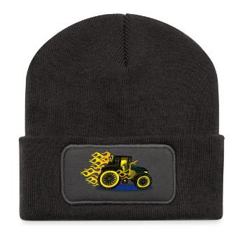 Traktor-Tuning - Recycelte Patch Beanie - Dunkelgrau - Vorne