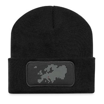 Wien Bratislava Brno Graz Budapest - Recycelte Patch Beanie - Schwarz - Vorne