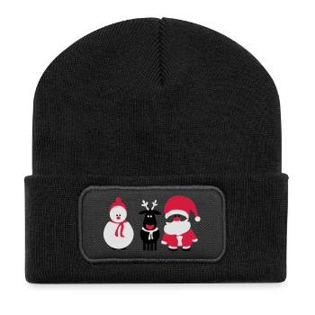 christmas crew 3 - Recycled Patch Beanie - black - Front
