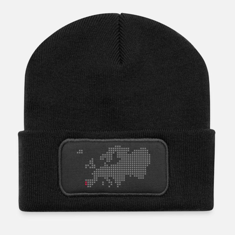 Portugal - Recycelte Patch Beanie - Schwarz
