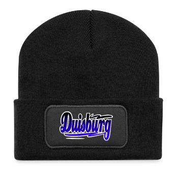Duisburg - Beanie recyclé à patch - noir - Devant