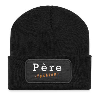 Père-fection - Beanie recyclé à patch - noir - Devant