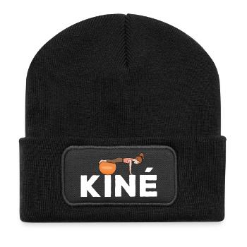 Kiné Cadeau pour Masseur Kinésithérapeute - Beanie recyclé à patch - noir - Devant