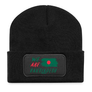 We are Bangladesh - Recycled Patch Beanie - black - Front