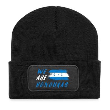 Wir sind Honduras - Recycelte Patch Beanie - Schwarz - Vorne