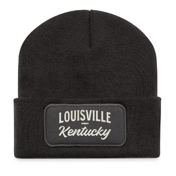 Louisville Kentucky Vintage Schriftzug - Recycelte Patch Beanie - Dunkelgrau - Vorne