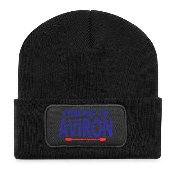 aviron, fan d'aviron, aviron sport - Beanie recyclé à patch - noir - Devant