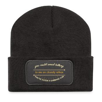 Garbage Can Quip Whisper - Recycled Patch Beanie - dark grey - Front