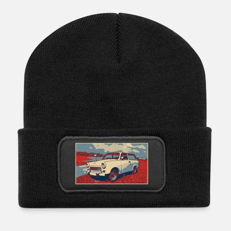 Trabant RDA - Beanie recyclé à patch - noir