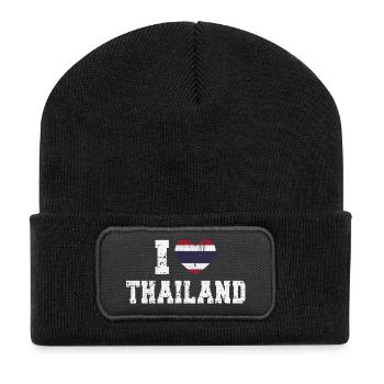 Thaïlande - Beanie recyclé à patch - noir - Devant