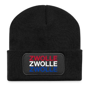 ZWOLLE Pays-Bas Drapeau des Pays-Bas - Beanie recyclé à patch - noir - Devant