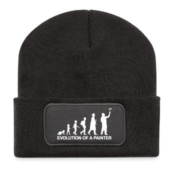 Development from child to painter - Recycled Patch Beanie - dark grey - Front
