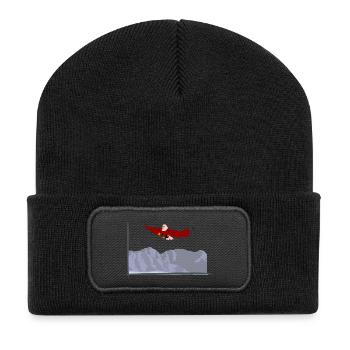 Eagles in the mountains - Recycled Patch Beanie - black - Front