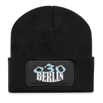 Berlin 030 Shirt exclusive - Recycled Patch Beanie - black - Front