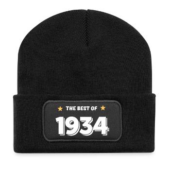 Das Beste von 1934 - Recycelte Patch Beanie - Schwarz - Vorne