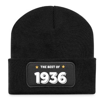 Das Beste von 1936 - Recycelte Patch Beanie - Schwarz - Vorne