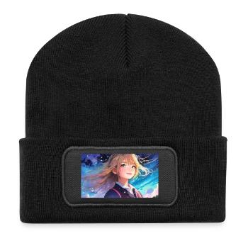 SWS GIRL - Recycled Patch Beanie - black - Front