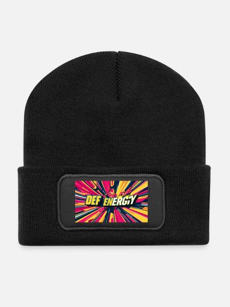 DefEnergy Mode - Recycled Patch Beanie - black