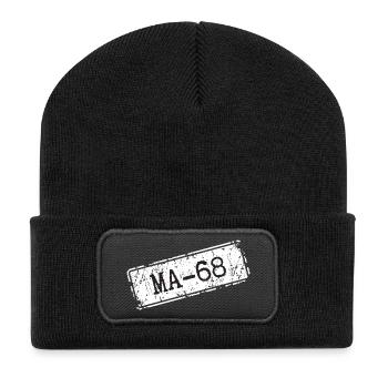 Mannheim 68 - Beanie recyclé à patch - noir - Devant
