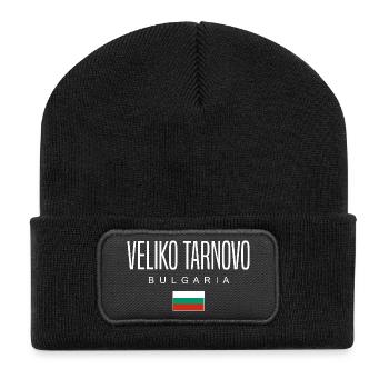 Veliko Tarnovo Bulgarie - Beanie recyclé à patch - noir - Devant