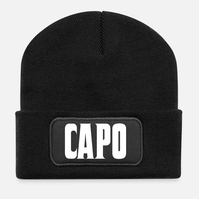 Capo - Recycelte Patch Beanie - Schwarz
