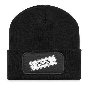 Conception des symboles de position de la ville d'Essen - Beanie recyclé à patch - noir - Devant