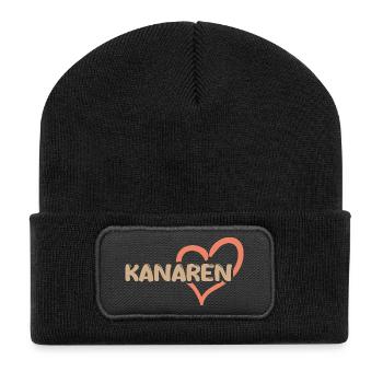 Canaries - Beanie recyclé à patch - noir - Devant