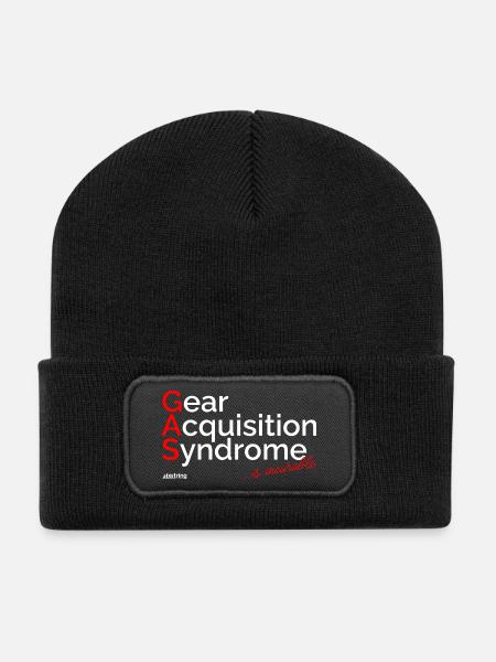 Gear Acquisition Syndrome - Recycelte Patch Beanie - Schwarz