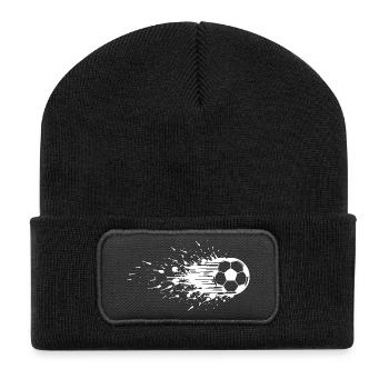 Energetic Soccer Art Football - Recycled Patch Beanie - black - Front