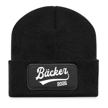 Boulanger 2026 Apprenti Profession d’apprentissage Boulangerie - Beanie recyclé à patch - noir - Devant