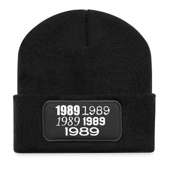 1989 - Recycled Patch Beanie - black - Front