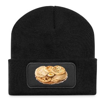 Plateau international de pain plat - Beanie recyclé à patch - noir - Devant