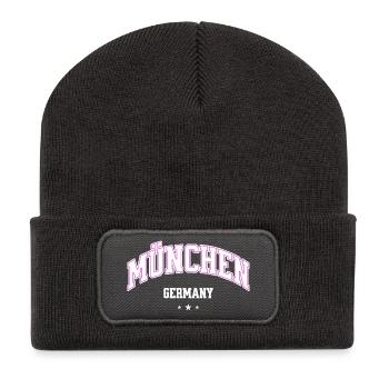Munich Neon Bow Flair - Recycled Patch Beanie - dark grey - Front