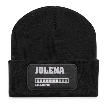Cadeau pour Jolena - Beanie recyclé à patch - noir - Devant