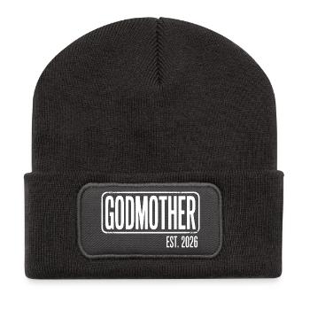 Godmother Est 2026 Graphic Tee - Recycled Patch Beanie - dark grey - Front