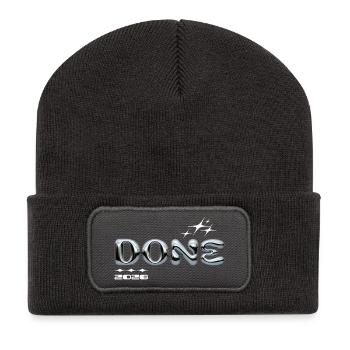 Finished 2028 Chrome Bubble Design - Recycled Patch Beanie - dark grey - Front