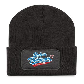 Proud Thuringian Premium Edition - Recycled Patch Beanie - dark grey - Front