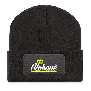 Kobane - Recycled Patch Beanie - dark grey - Front