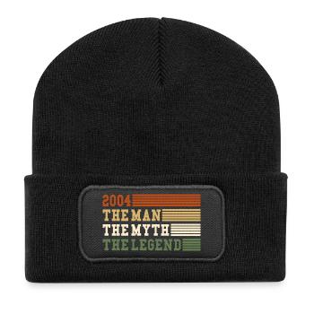 2004 The Man Myth Legend 2004 | vintage!! - Recycled Patch Beanie - black - Front