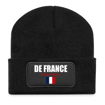 Illustration fièrement de France - Beanie recyclé à patch - noir - Devant