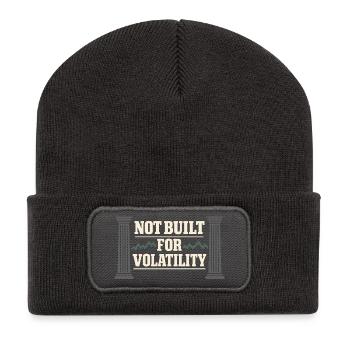 Long-term investor buys and holds - Recycled Patch Beanie - dark grey - Front