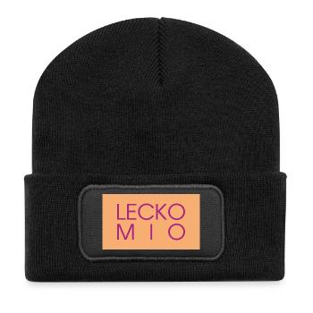Lecko Mio  - Recycelte Patch Beanie - Schwarz - Vorne