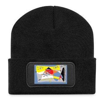 L’art du jeu d’échecs - Beanie recyclé à patch - noir - Devant