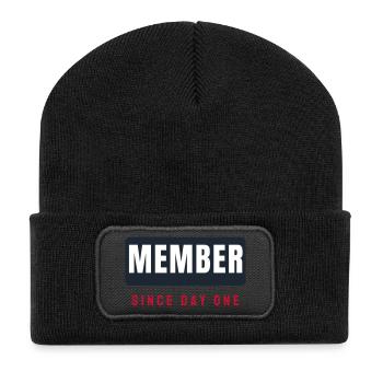 Barreau des membres en lettres - Club des membres - Beanie recyclé à patch - noir - Devant