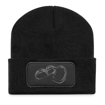 Anneaux, coeur - Beanie recyclé à patch - noir - Devant
