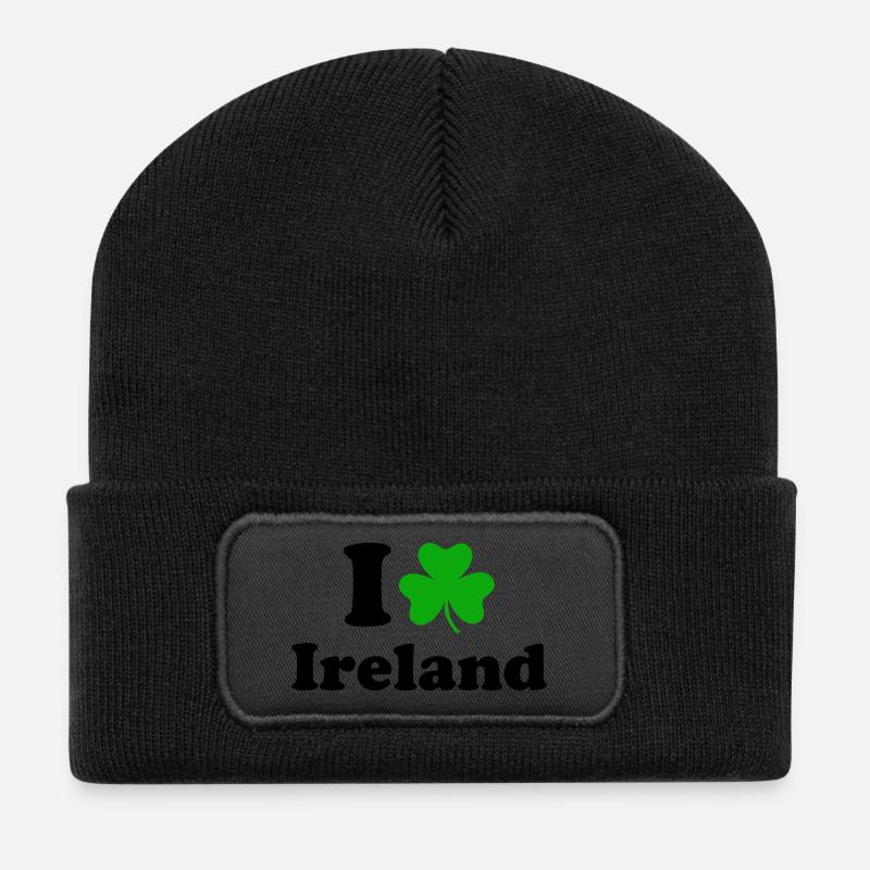 Ireland - Recycled Patch Beanie - black
