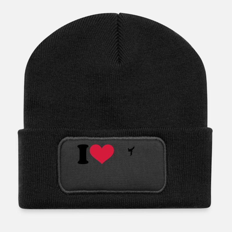 Karaté - Judo - Lutte - kick boxing - Beanie recyclé à patch - noir