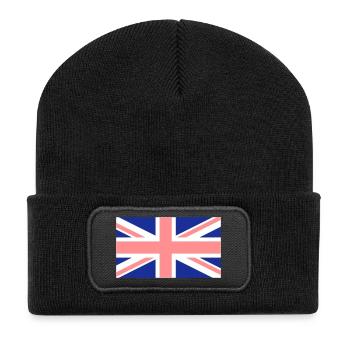 UK - Recycled Patch Beanie - black - Front