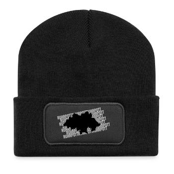 Das Ruhrgebiet - Recycelte Patch Beanie - Schwarz - Vorne
